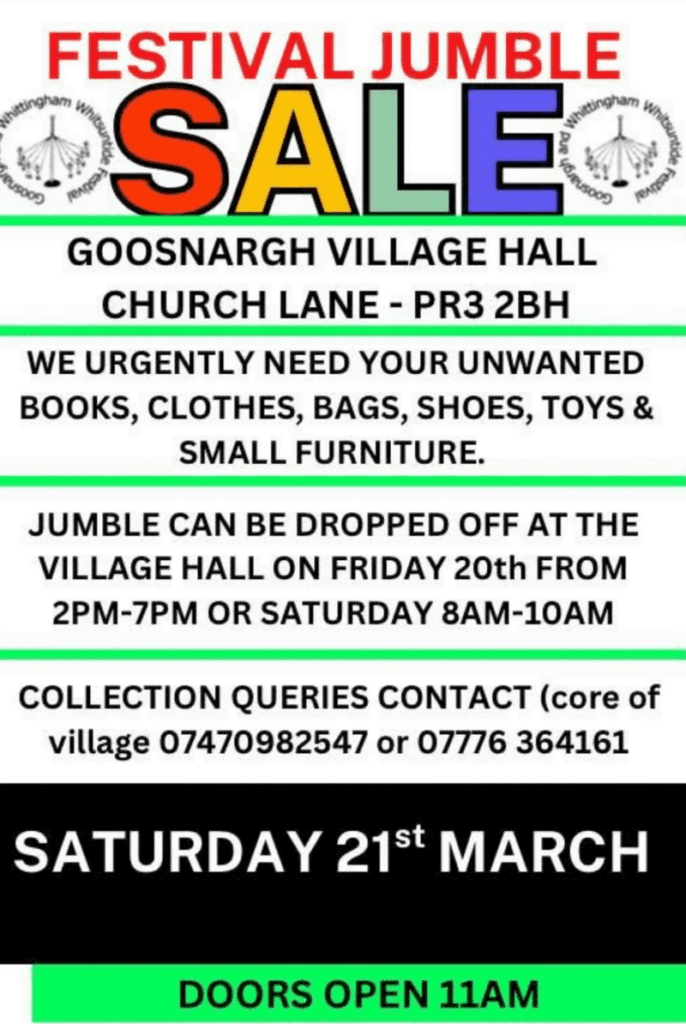 Goosnargh And Whittingham Village Hall poster